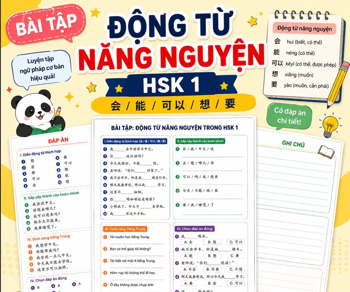 Động từ năng nguyện
