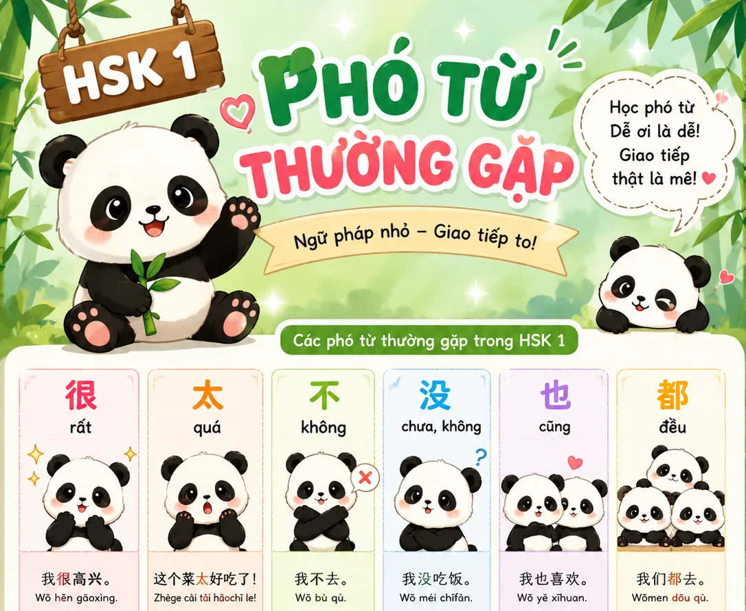 Phó từ thường gặp